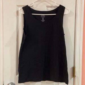 Black sleeveless tank top